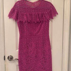 Trina Turk Fuchsia Lace Dress